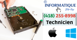 Réparation portable à Québec : Chez Informatique Ste-Foy, nous sommes passionnés par la réparation de portables. Basés au cœur de Québec, nous nous sommes forgés une réputation solide grâce à notre expertise et notre souci du détail. Votre portable ne répond plus? Ou peut-être rencontrez-vous des soucis de performance? Que vous ayez besoin de réparer votre portable suite à une chute, une panne ou tout autre problème, notre équipe est là pour vous aider. Nous savons à quel point un portable est essentiel dans la vie quotidienne et professionnelle de chacun. C'est pourquoi nous offrons un service rapide et fiable pour que vous puissiez retrouver votre appareil en parfait état en un rien de temps. Chaque portable que nous réparons est traité avec le plus grand soin, en utilisant des pièces de qualité et des techniques éprouvées. La confiance que nos clients de Québec placent en nous est ce qui nous motive à offrir un service exceptionnel à chaque fois. Si vous cherchez à réparer votre portable ou simplement à obtenir des conseils, n'hésitez pas à nous rendre visite. Informatique Ste-Foy à Québec : Votre choix numéro un pour réparer votre portable!